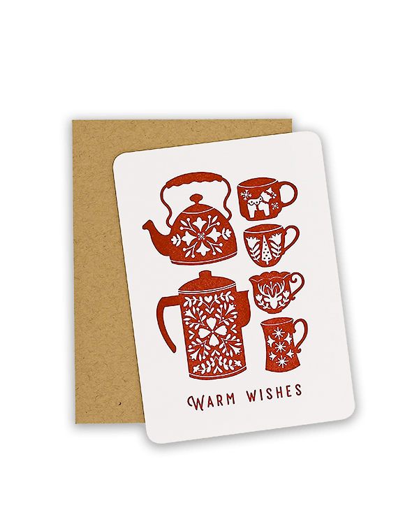 letterpress greeting card